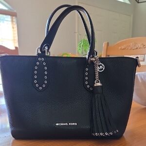 Michael Kors Black Tote with Tassel Charm